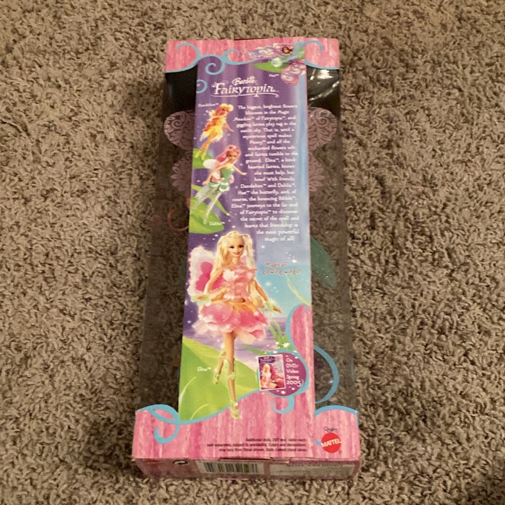 New Barbie Fairytopia Dahlia Doll with Pink Hair and Teal Outfit - Picture 2 of 2